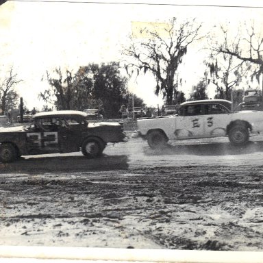 Action at Deland Raceway-1970