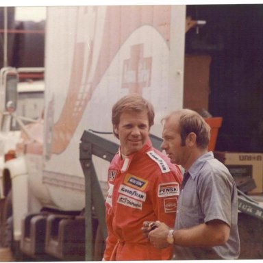 The late Mark Donohue and Lennie Pond