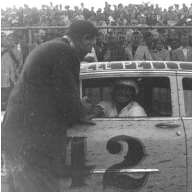 Lee Petty --42- At Shrader Field-Finished Third-Photo Unknown