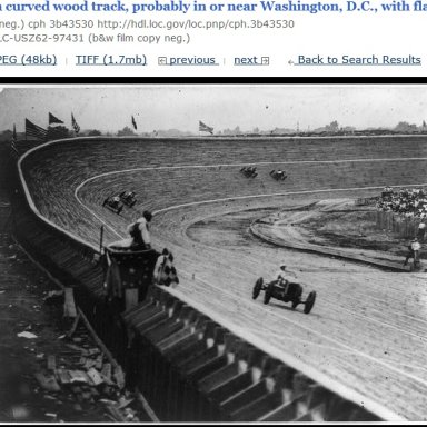 Wooden race track near D.C.