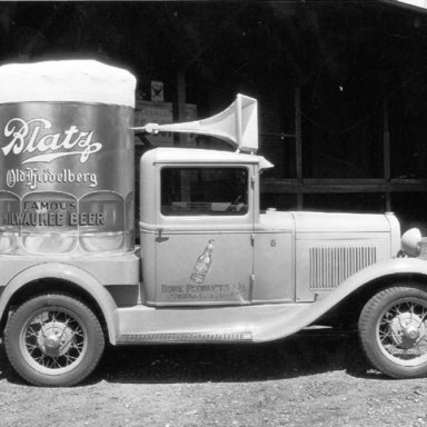 Beer truck promotion vehicle