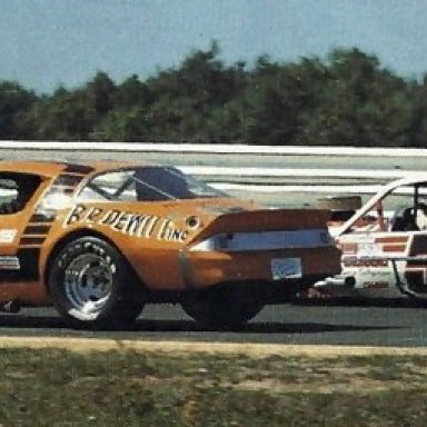 The Richie Evan #61 Camaro was the pace car at the 1986 Pocono Race of Champions