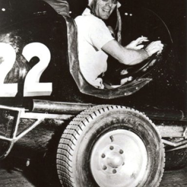 Red Byron in a Parks owned Midget - 1949