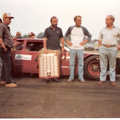 Pete Silva & his father George at Unity Raceway Maine