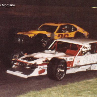 Geoff Bodine in the Taylor #99 made alate race pass of George Kent for the win