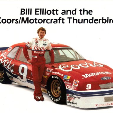 Bill Elliott 1988 Post Cards