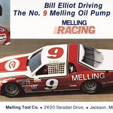 Bill Elliott - 1983 post card