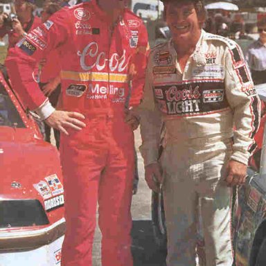 Bill Elliott and Dick Trickle - 1985