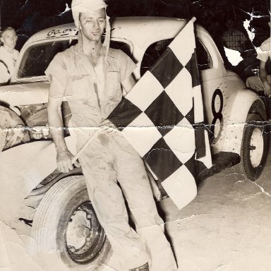 Bud Allman's Car with Ralph Earnhant Winning