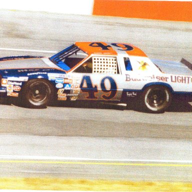 Glenn Jarrett 1982 #49 Bud Light