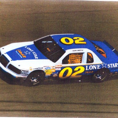 Mark Martin 1986 #02 Lonestar T-Bird