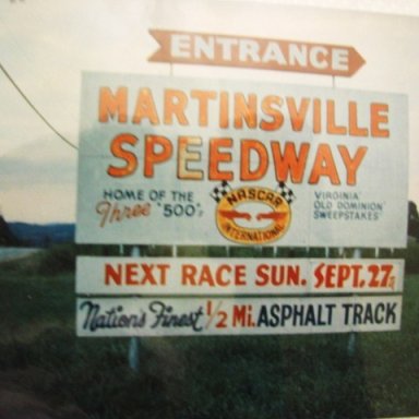 Martinsville sign