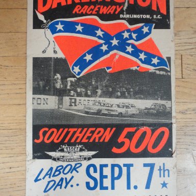 stock car poster darlington southern 500