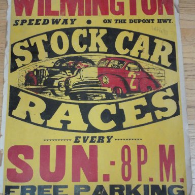 Stock car poster Wilmington (DE?)