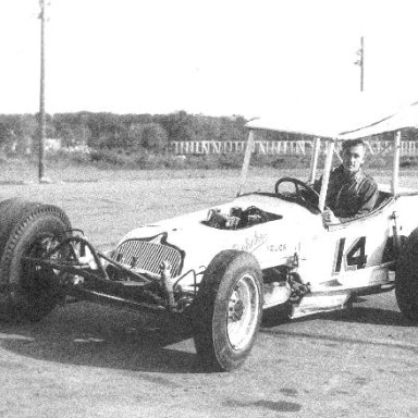 BW of Jack in Behnke Trucking #14 at Speedrome