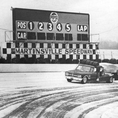Martinsville Speedway Snow