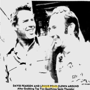 David Pearson and Lennie Pond