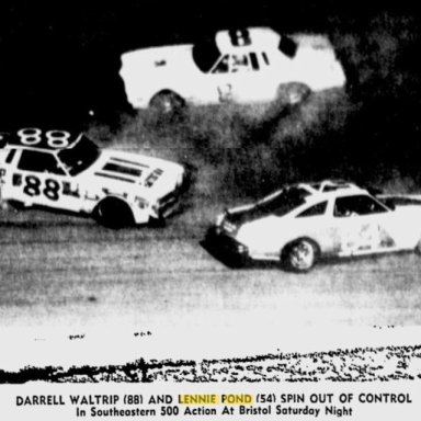 Darrell Waltrip and Lennie Pond