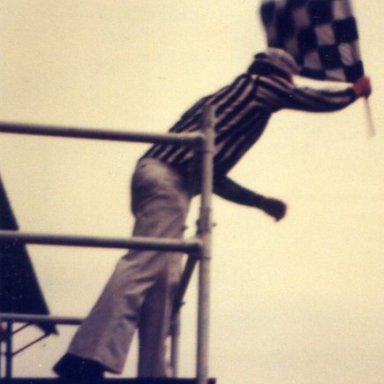 Flagger Phil Bennett @ Brookfield Speedway (NY)...Late 70's