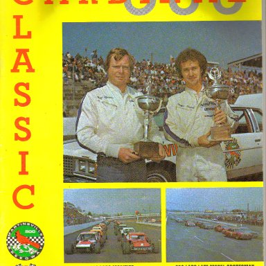 1978 Cardinal 500 program at Martinsville