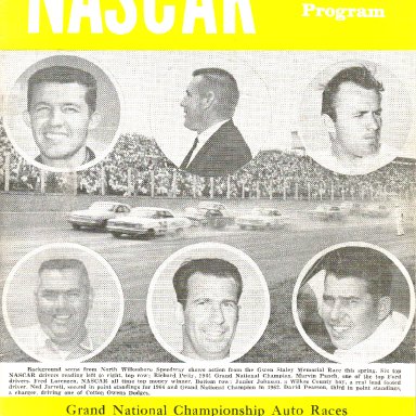 1964 Nascar Program for Savannah Speedway in Savannah, GA