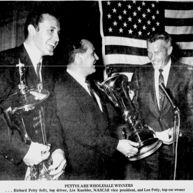 1968 NASCAR Awards Richard and Lee Petty