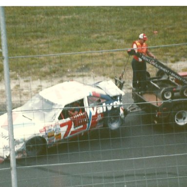 Morgan Shepherd crash, Dover, June, 1989 002