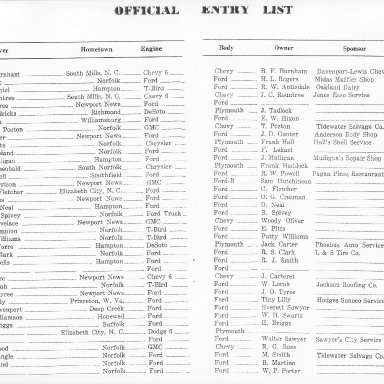 Chinese Corner Speedway 1959