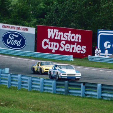 #29 George Follmer & #3 Dale Earnhardt 1986 The Budweiser at the Glen  @ Watkins Glen International