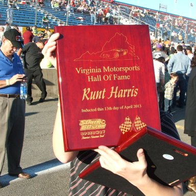 Runt Harris Induction Plaque