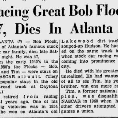 1959 Bob Flock Death