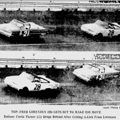 1961 Rebel 300 Darlington Fred Lorenzen Curtis Turner