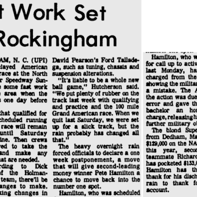 1970 Rockingham PreRace