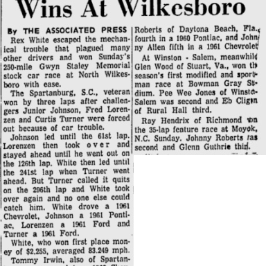 1961 Wilkesboro