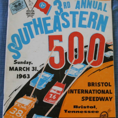 1963 Southeastern 500 program