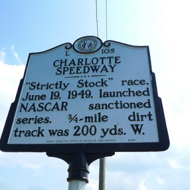 NC Marker L105 CharlotteSpeedway