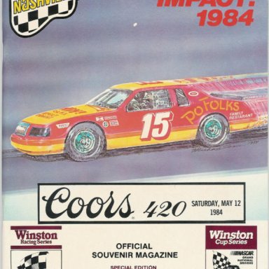 1984 Coors 420 program