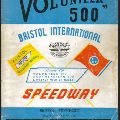 1961 Bristol Volunteer 500 program