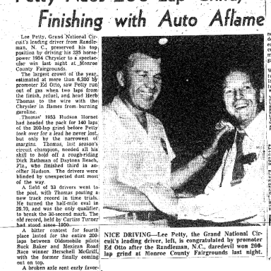 1954 Rochester Lee Petty