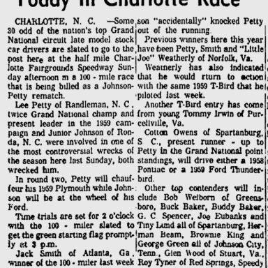 1959 Charlotte preview