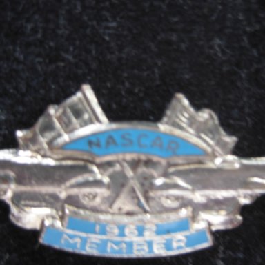 Nascar pin 1962