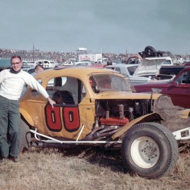 Neil Haight 00 1964 Neil Haight from Sykesville, MD.  The track is Langhorne - - I gotta say 1964 (maybe 63).  The owner of the car was Moe Harden from Pikesville, MD.  The car was driven regularly by