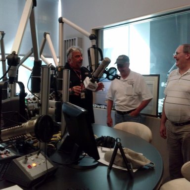 In studio with Chocolate Myers