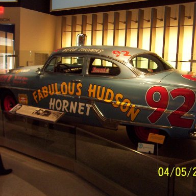 Fabulous Hudson Hornet driven by Herb Thomas