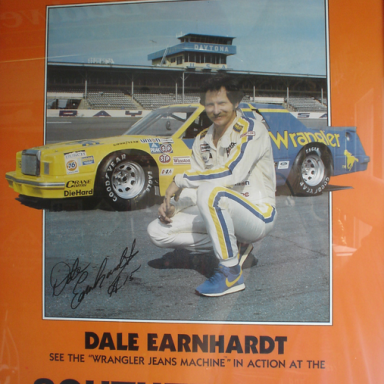 Wrangler Jeans Dale Earnhardt Promo Poster