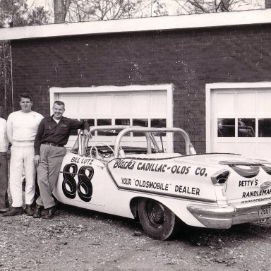 Lee Petty, Tiny Lund and Bll Lutz (R-L)