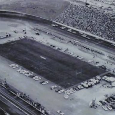 Bristol with the football field in infield