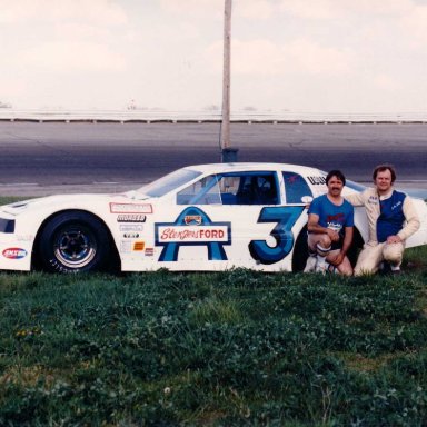 Stengers Ford Sponsored Thunderbird, Queen City Speedway, April 1985