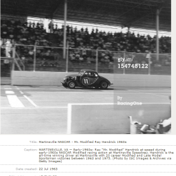 1st of 20 Martinsville Wins for Mr. Modified - 1963