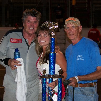 Mike Porter after winning Race  At Lonesome Pine Raceway 8-24-2007